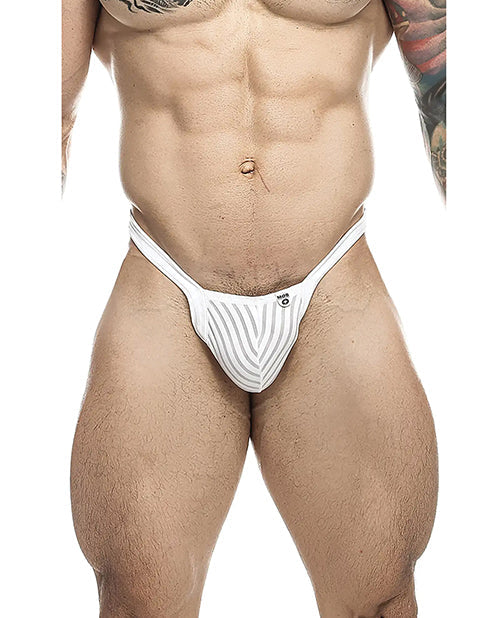 Male Basics Y Buns Thong White Sheer XL Malebasics Corp