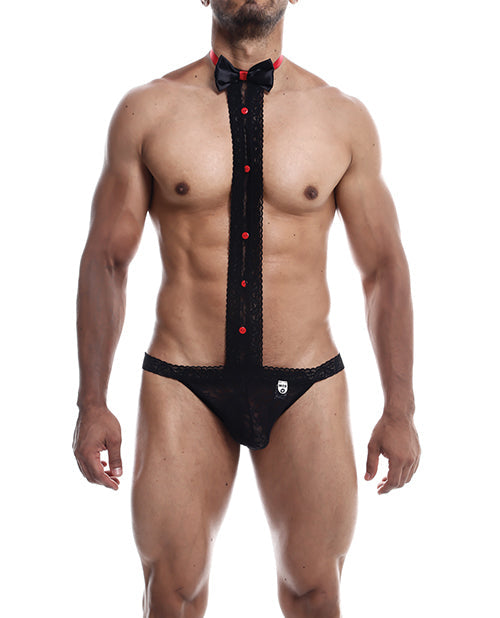 Male Basics Tuxedo Lace Jockstrap Black L/XL Malebasics Corp