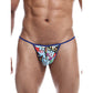 Male Basics Sinful Hipster Wow T Thong G-String Yellow Print MD Malebasics Corp