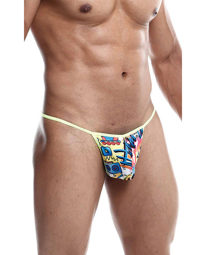 Male Basics Sinful Hipster Music T Thong G-String Blue Print SM Malebasics Corp