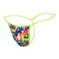 Male Basics Sinful Hipster Music T Thong G-String Blue Print XL Malebasics Corp