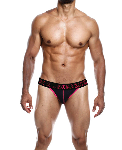 Male Basics Neon Jockstrap Coral LG Malebasics Corp