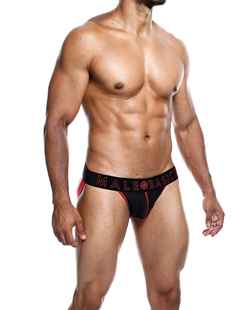 Male Basics Neon Jockstrap Red SM Malebasics Corp