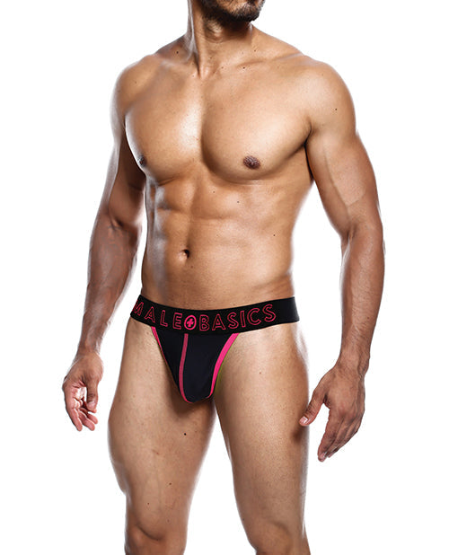 Male Basics Neon Thong  Coral LG Malebasics Corp