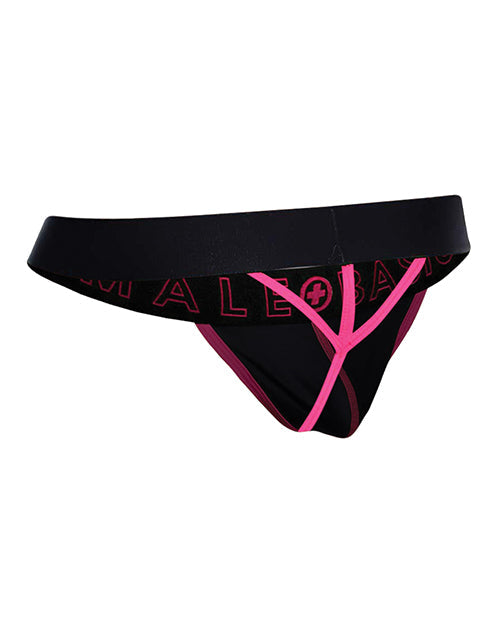 Male Basics Neon Thong  Coral MD Malebasics Corp
