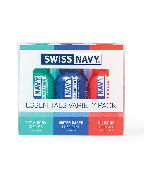 Swiss Navy Essentials Variety Pack of 3 - 1 oz M.D. Science Lab