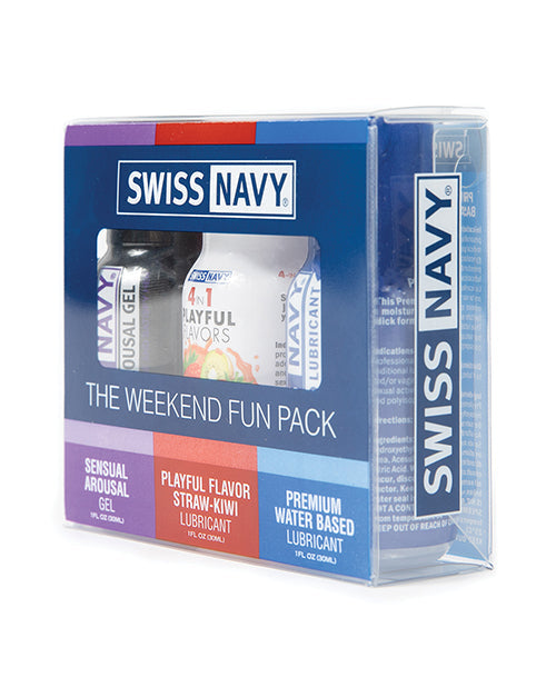 Swiss Navy Weekend Fun Pack of 3 - 1 oz M.D. Science Lab