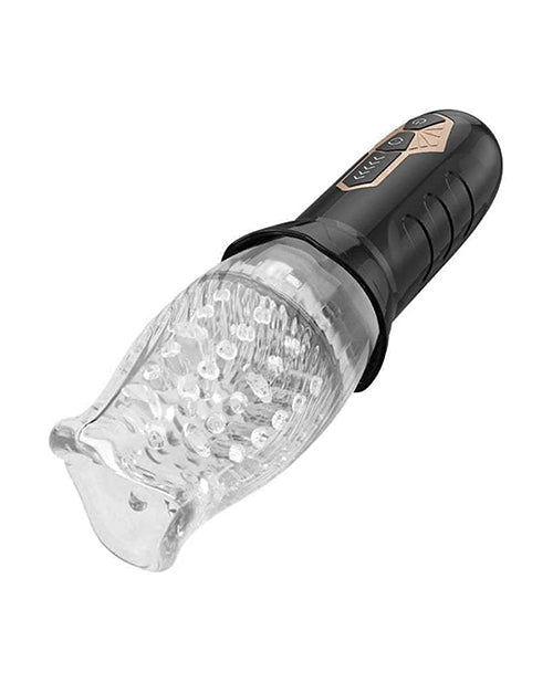 The Male Rose Gawk Gawk 3000 Rotating Blow Job Simulator - Black