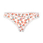 Sweet Treats Crotchless Boy Short w/Wicked Sensual Care Peach Lube - White L/XL