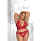 Sugar & Spice Bra & Panty Red QN Magic Moments Int'l