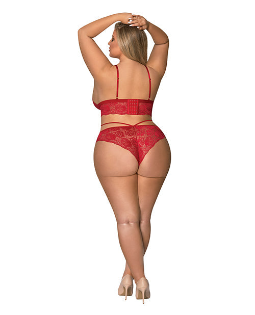 Sugar & Spice Bra & Panty Red QN Magic Moments Int'l