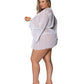 Modern Romance Flowing Short Robe White 2X Magic Moments Int'l