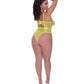 Love Star High Leg Teddy w/Snap Crotch Chartreuse QN Magic Moments Int'l