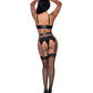 Club Candy Basque & Cheeky Panty Black S/M Magic Moments Int'l