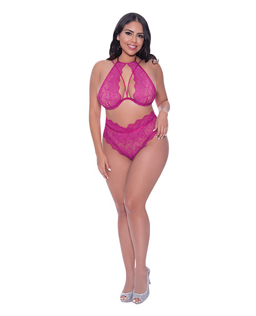 Berrylicious Lace Halter Top & Panty Pink QN Magic Moments Int'l
