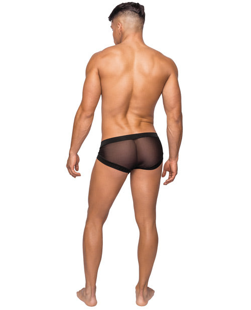 Hoser Stretch Mesh Micro Mini Short Black MD Comme Ci Comme Ca