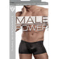 Male Power Satin Lycra Boxer Black Small Comme Ci Comme Ca