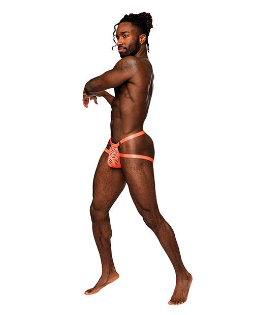 Rude Awakening Mesh Ring Jock Neon Orange L/XL Comme Ci Comme Ca