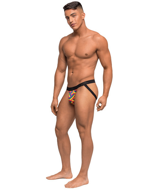 Pride Fest Contoured Pouch Jock Rainbow L/XL Comme Ci Comme Ca