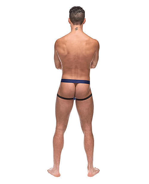 Diamond Mesh Jock Ring Blue L/XL Comme Ci Comme Ca