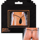 Male Power G-String w/Front Ring Black O/S Comme Ci Comme Ca