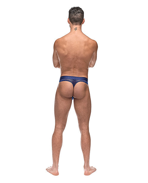 Diamond Mesh Bong Thong Blue L/XL Comme Ci Comme Ca