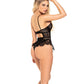 Underwire Fishnet Teddy Black L/XL Mapale