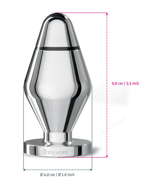 Mystim Little John Buttplug Small Aluminum - Silver Mystim Gmbh
