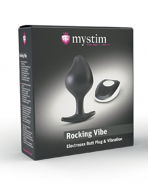 Mystim Rocking Force Silicone Buttplug Small - Black Mystim Gmbh