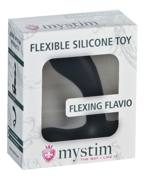 Mystim Flexing Flavio eStim Silicone Prostate Stimulator - Black Mystim Gmbh