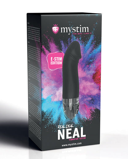 Mystim Real Deal Neal eStim Realistic Vibrator - Black Mystim Gmbh
