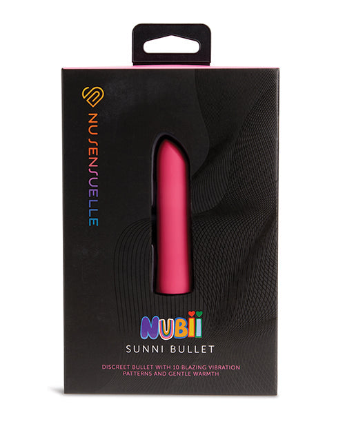 Nu Sensuelle Sunni Nubii Warming Bullet - Pink Novel Creations Usa INC