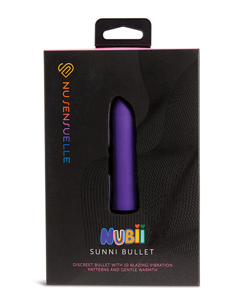 Nu Sensuelle Sunni Nubii Warming Bullet - Purple Novel Creations Usa INC