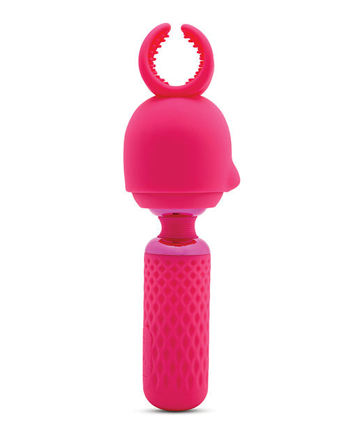 Nu Sensuelle Harlow Mini Wand w/Masturbator Attachment - Pink Novel Creations Usa INC