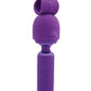 Nu Sensuelle Harlow Mini Wand w/Masturbator Attachment - Purple Novel Creations Usa INC