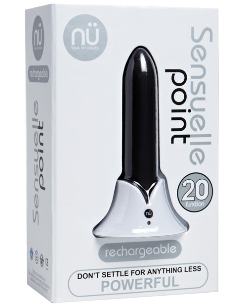 Nu Sensuelle Point Rechargeable Bullet - Black Novel Creations Usa INC