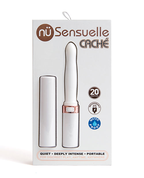 Nu Sensuelle Cache 20 Functions Covered Lipstick Vibe - White Novel Creations Usa INC