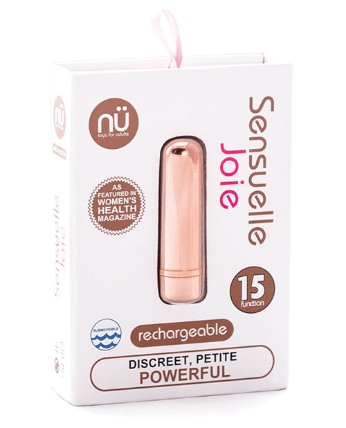 Nu Sensuelle Joie Bullet in Gift Box - 15 Function Rose Gold Novel Creations Usa INC