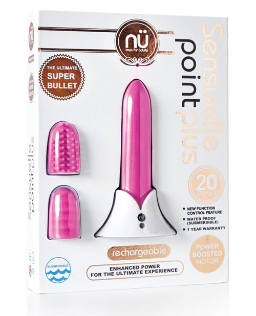 Nu Sensuelle Point Plus Rechargeable Bullet - Pink Novel Creations Usa INC