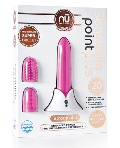 Nu Sensuelle Point Plus Rechargeable Bullet - Pink Novel Creations Usa INC