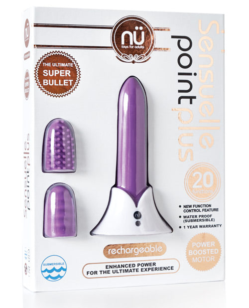 Nu Sensuelle Point Plus Rechargeable Bullet - Purple Novel Creations Usa INC