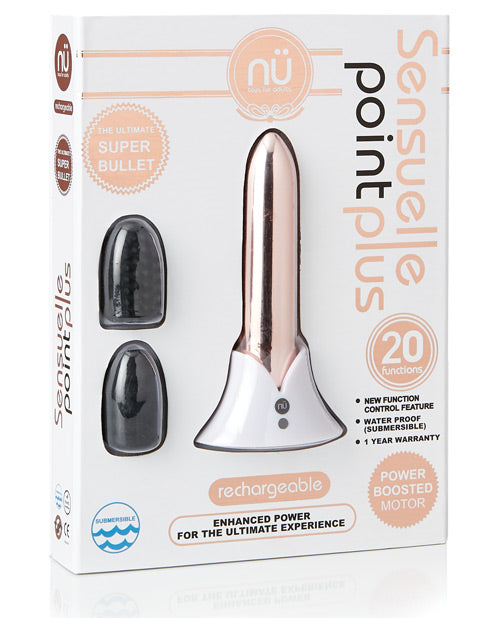 Nu Sensuelle Point Plus Rechargeable Bullet - Rose Gold Novel Creations Usa INC