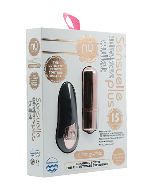 Nu Sensuelle Remote Control Wireless Bullet Plus - Rose Gold Novel Creations Usa INC