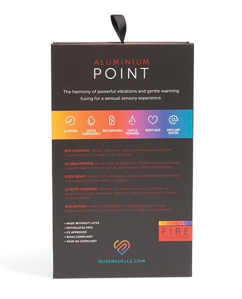 Nu Sensuelle Aluminium Point Rechargeable Bullet - Multicolor Novel Creations Usa INC