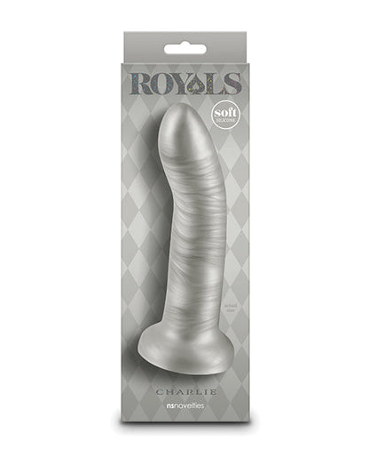 Royals 7" Big Dildo | Charlie Curved Realistic Dildo | Metallic Champagne Suction Cup Dildo Ns Novelties INC