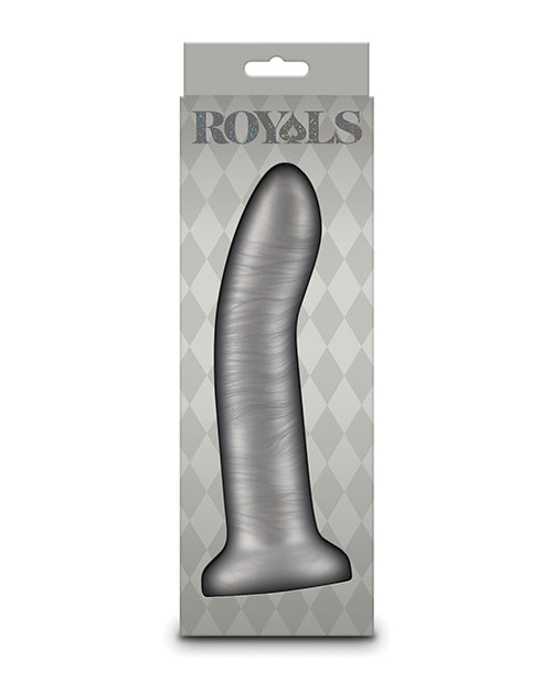 Royals 7" Big Dildo | Charlie Curved Realistic Dildo | Metallic Champagne Suction Cup Dildo Ns Novelties INC