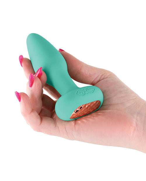 Techno Prism App Controlled Rotating & Vibrating Anal Plug - Teal Ns Novelties INC
