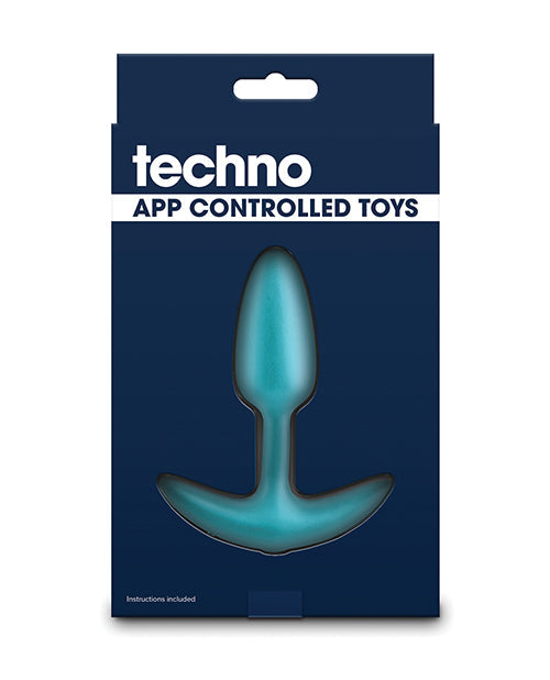 Techno Trance App Controlled Vibrating Anal Plug w/Remote - Blue Ns Novelties INC