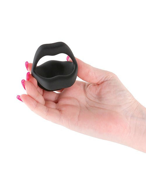 Techno Strobe App Controlled Vibrating Cock Ring - Black Ns Novelties INC