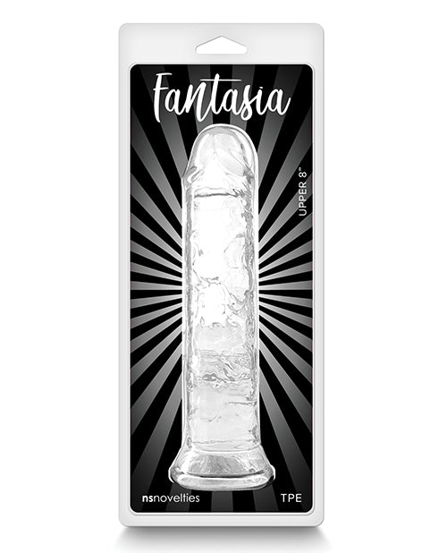 Fantasia Upper 8" Big Dildo | Clear Realistic Dildo | Large Dildo | Flexible Best Dildo Ns Novelties INC